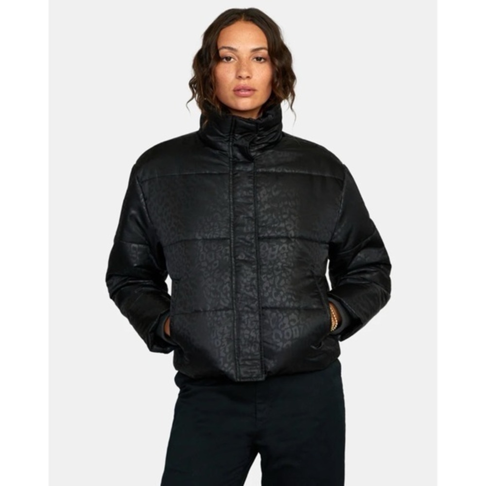 RVCA Crop Puffer Jacket Womens S